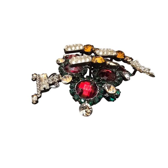 Fabulous Vintage New VRBA Dimensional Christmas Tree Brooch (A8736) - Picture 3 of 8